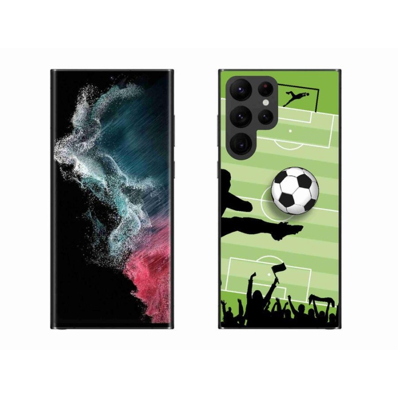 Gélový kryt mmCase na mobil Samsung Galaxy S22 Ultra 5G - futbal 3