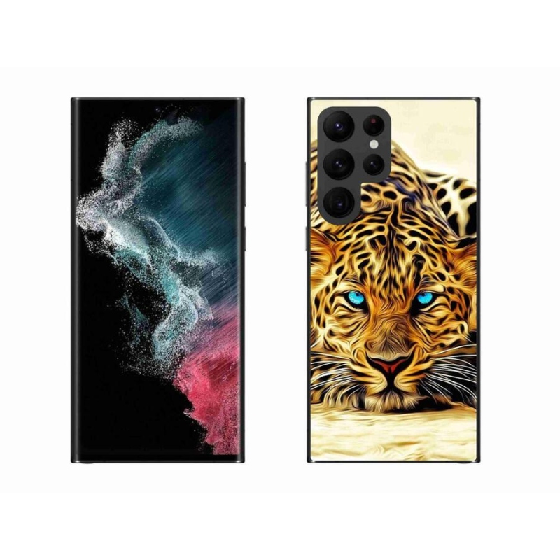 Gélový kryt mmCase na mobil Samsung Galaxy S22 Ultra 5G - kreslený tiger