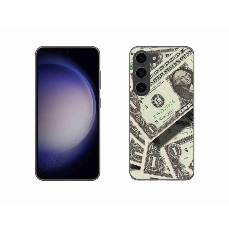 Gélový kryt mmCase na mobil Samsung Galaxy S23 5G - americký dolár