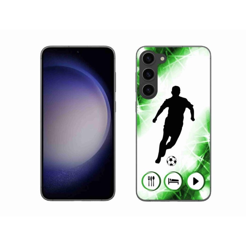 Gélový kryt mmCase na mobil Samsung Galaxy S23+ 5G - futbalista