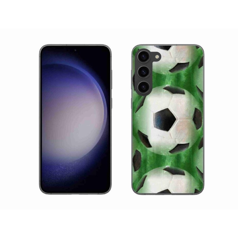 Gélový kryt mmCase na mobil Samsung Galaxy S23+ 5G - futbalová lopta