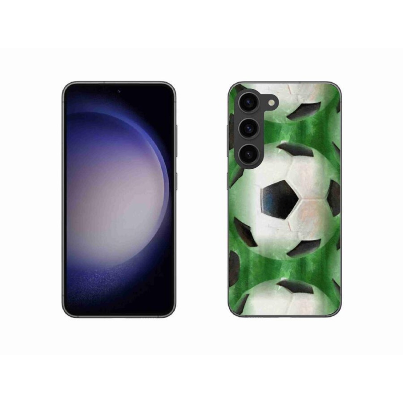 Gélový kryt mmCase na mobil Samsung Galaxy S23 5G - futbalová lopta