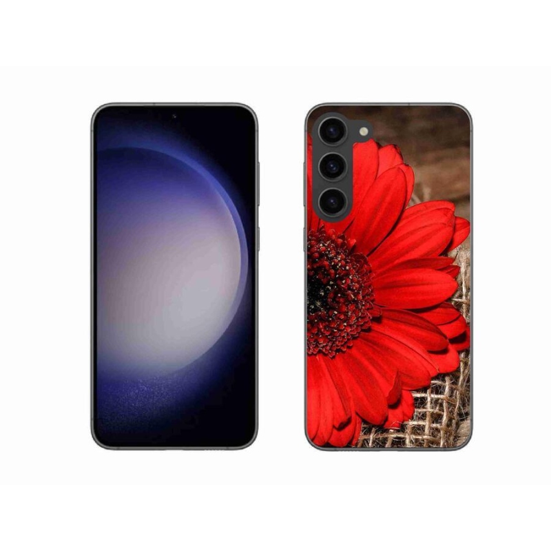 Gélový kryt mmCase na mobil Samsung Galaxy S23+ 5G - gerbera