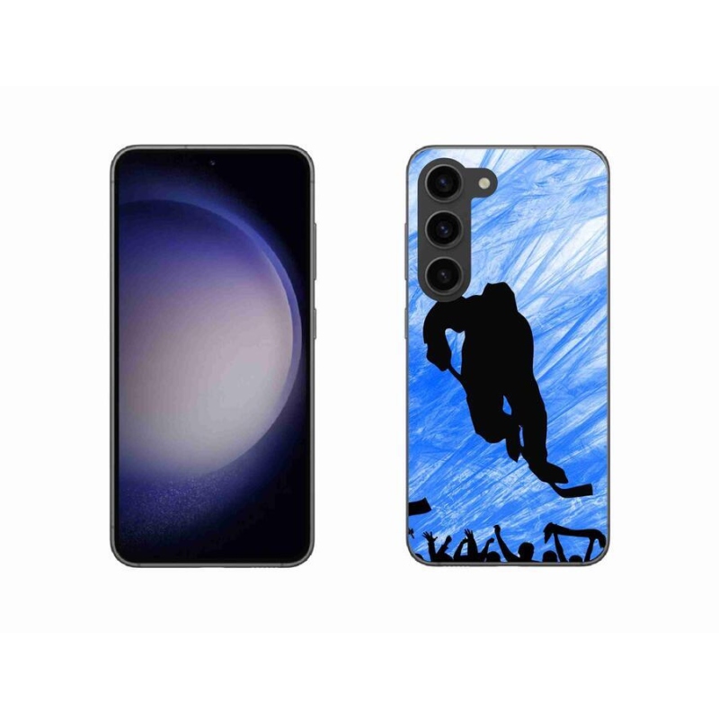 Gélový kryt mmCase na mobil Samsung Galaxy S23 5G - hokejový hráč