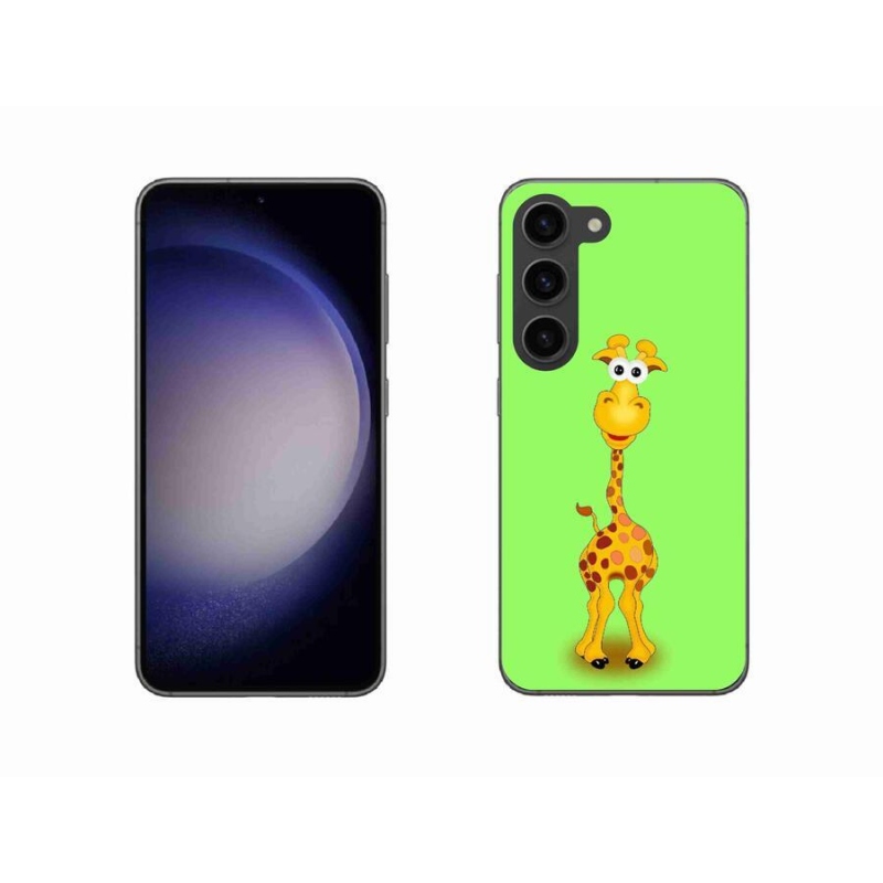 Gélový kryt mmCase na mobil Samsung Galaxy S23 5G - kreslená žirafa