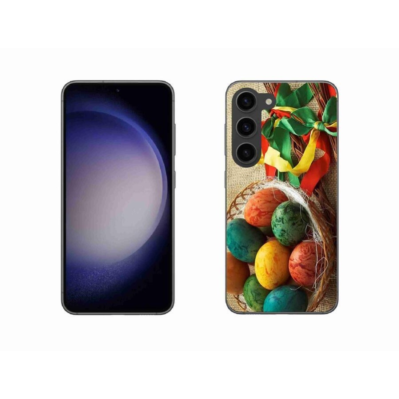 Gélový kryt mmCase na mobil Samsung Galaxy S23 5G - korbáče a vajíčka