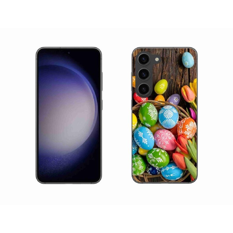 Gélový kryt mmCase na mobil Samsung Galaxy S23 5G - veľkonočné vajíčka