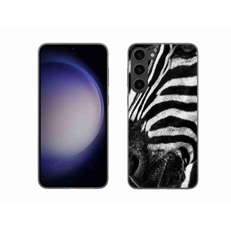 Gélový kryt mmCase na mobil Samsung Galaxy S23+ 5G - zebra