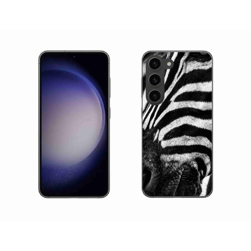 Gélový kryt mmCase na mobil Samsung Galaxy S23 5G - zebra