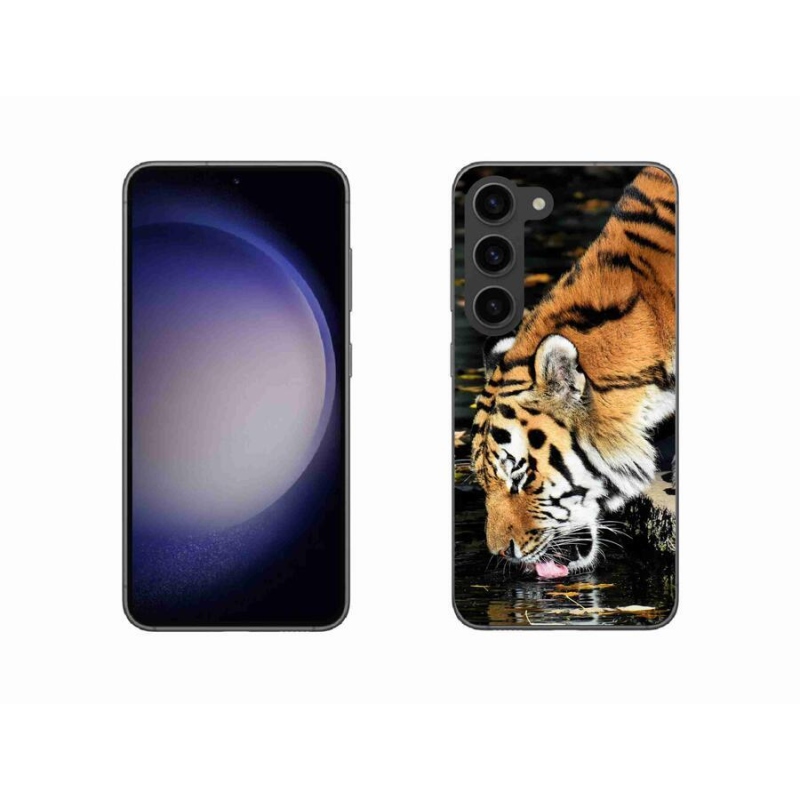 Gélový kryt mmCase na mobil Samsung Galaxy S23 5G - smädný tiger
