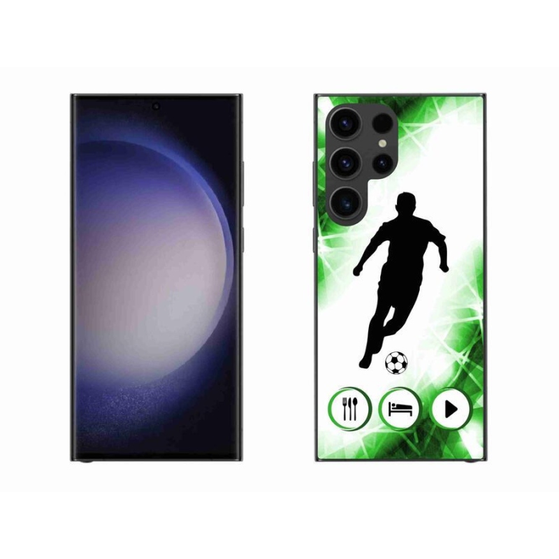 Gélový kryt mmCase na mobil Samsung Galaxy S23 Ultra 5G - futbalista