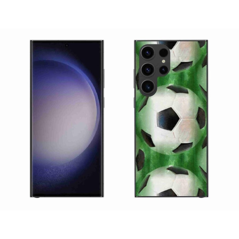 Gélový kryt mmCase na mobil Samsung Galaxy S23 Ultra 5G - futbalová lopta