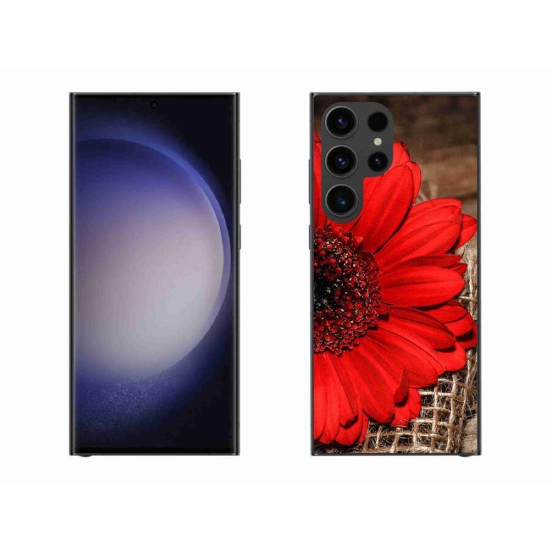 Gélový kryt mmCase na mobil Samsung Galaxy S23 Ultra 5G - gerbera