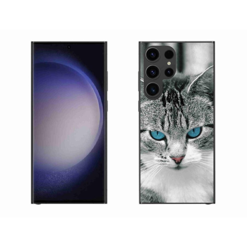 Gélový kryt mmCase na mobil Samsung Galaxy S23 Ultra 5G - mačacie pohľad 1
