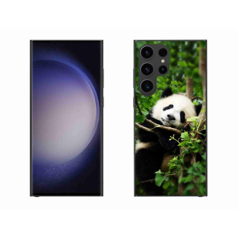 Gélový kryt mmCase na mobil Samsung Galaxy S23 Ultra 5G - panda