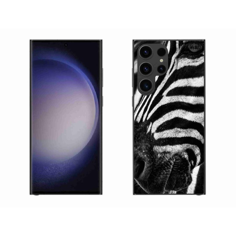 Gélový kryt mmCase na mobil Samsung Galaxy S23 Ultra 5G - zebra