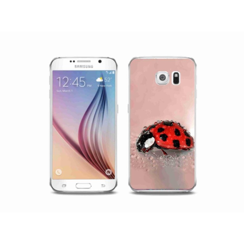 Gélový kryt mmCase na mobil Samsung Galaxy S6 - lienka