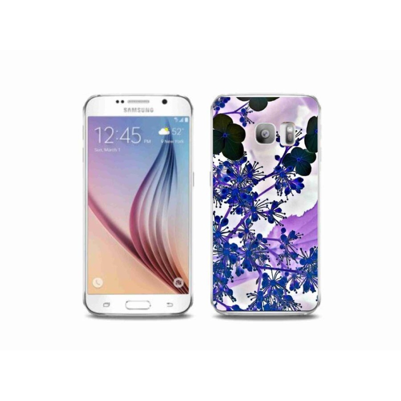 Gélový kryt mmCase na mobil Samsung Galaxy S6 Edge - kvet hortenzie