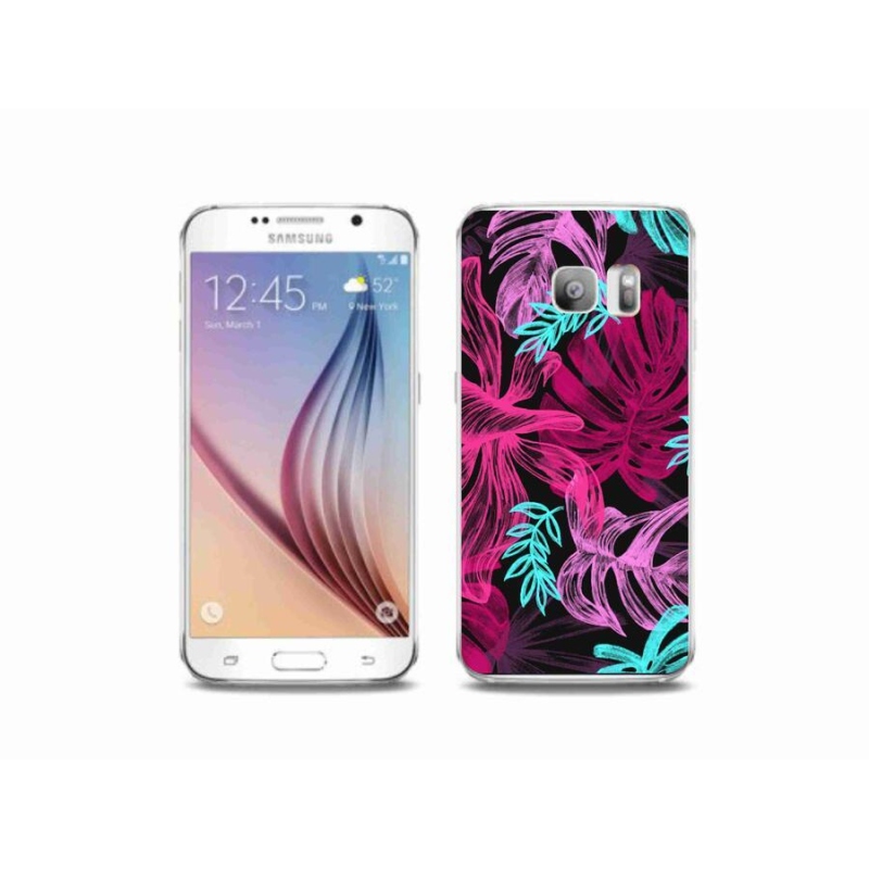 Gélový kryt mmCase na mobil Samsung Galaxy S6 Edge - kvety 1