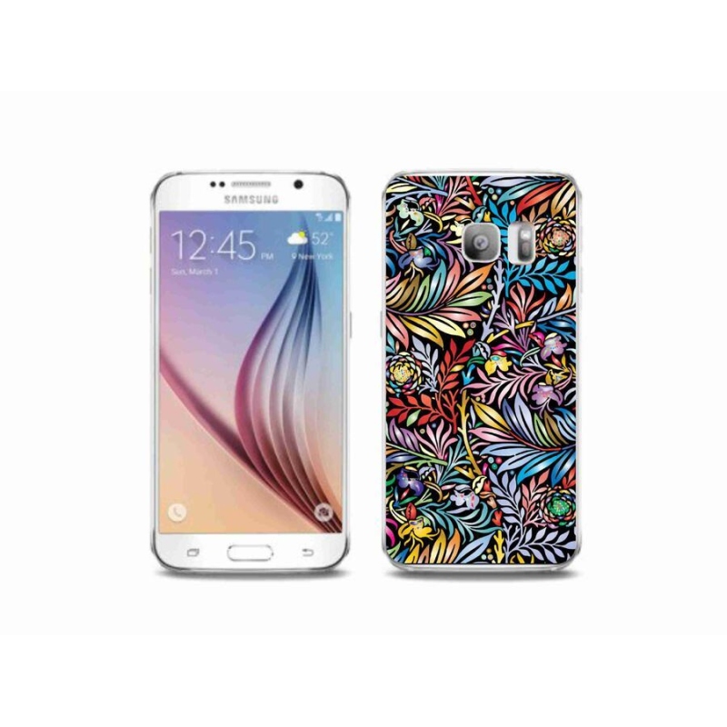 Gélový kryt mmCase na mobil Samsung Galaxy S6 Edge - kvety 5