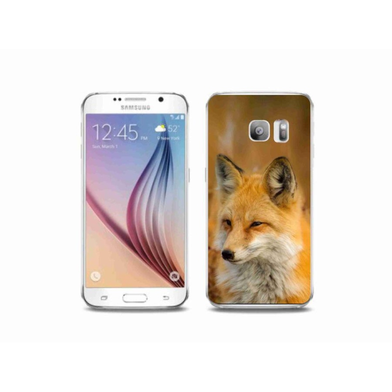 Gélový kryt mmCase na mobil Samsung Galaxy S6 Edge - líška