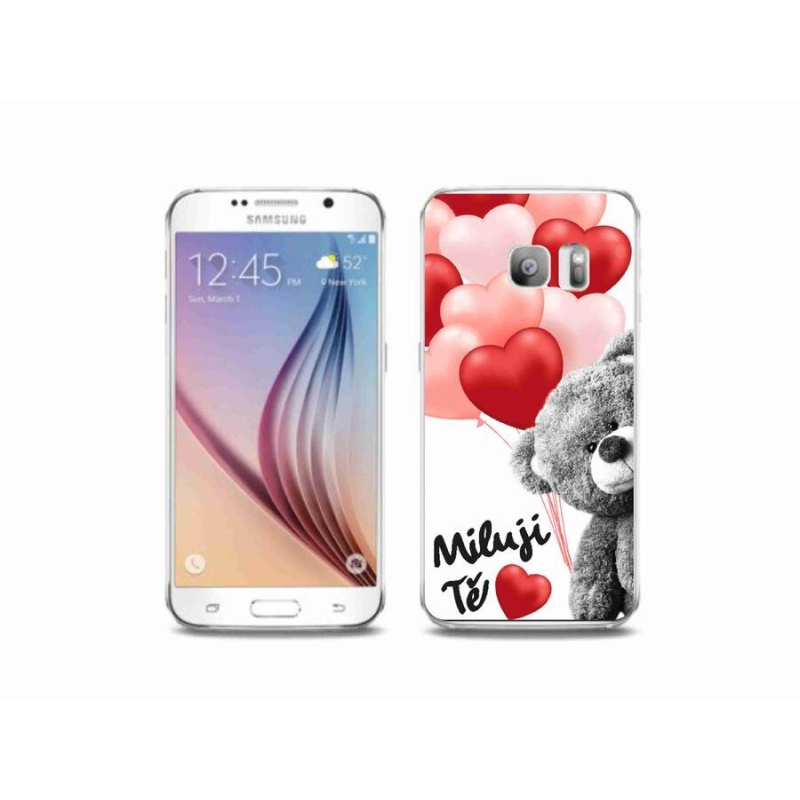 Gélový kryt mmCase na mobil Samsung Galaxy S6 Edge - milujem Ťa