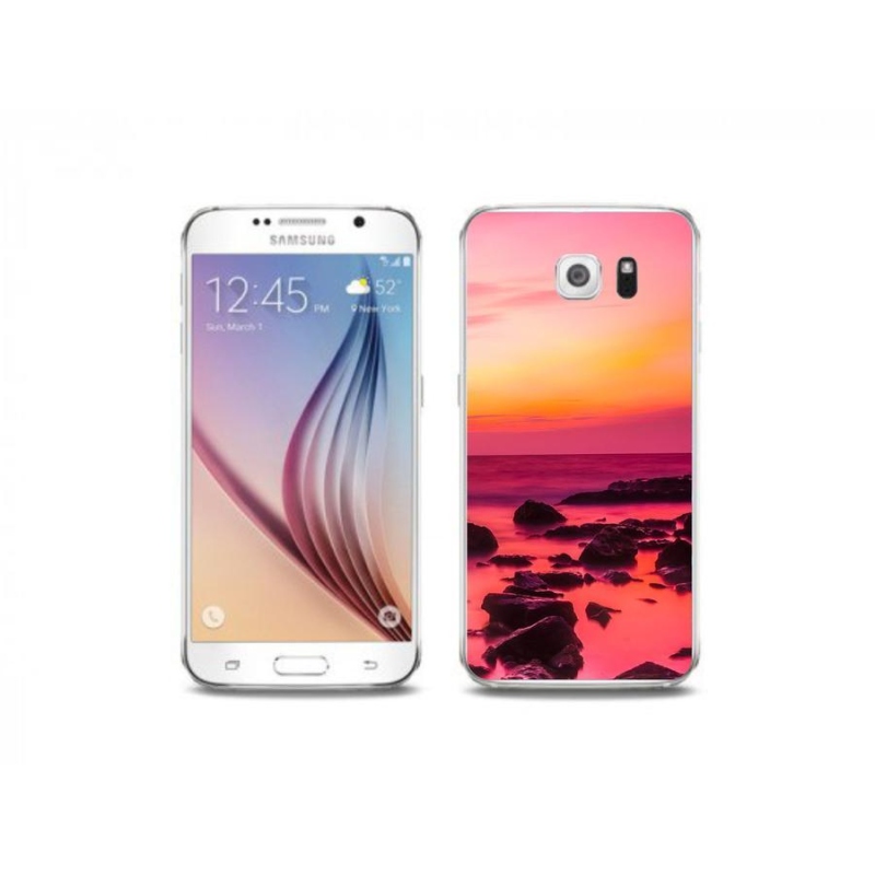 Gélový kryt mmCase na mobil Samsung Galaxy S6 Edge - more a žiara