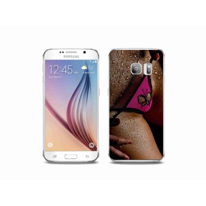 Gélový kryt mmCase na mobil Samsung Galaxy S6 Edge - sexy žena