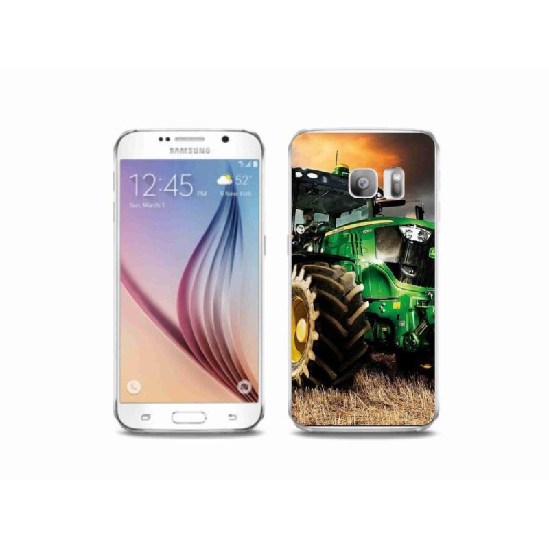Gélový kryt mmCase na mobil Samsung Galaxy S6 Edge - traktor