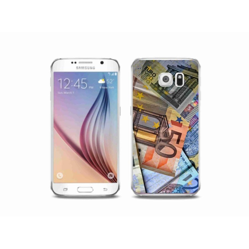 Gélový kryt mmCase na mobil Samsung Galaxy S6 - euro