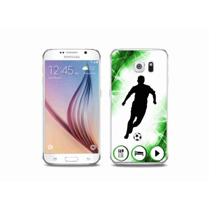 Gélový kryt mmCase na mobil Samsung Galaxy S6 - futbalista