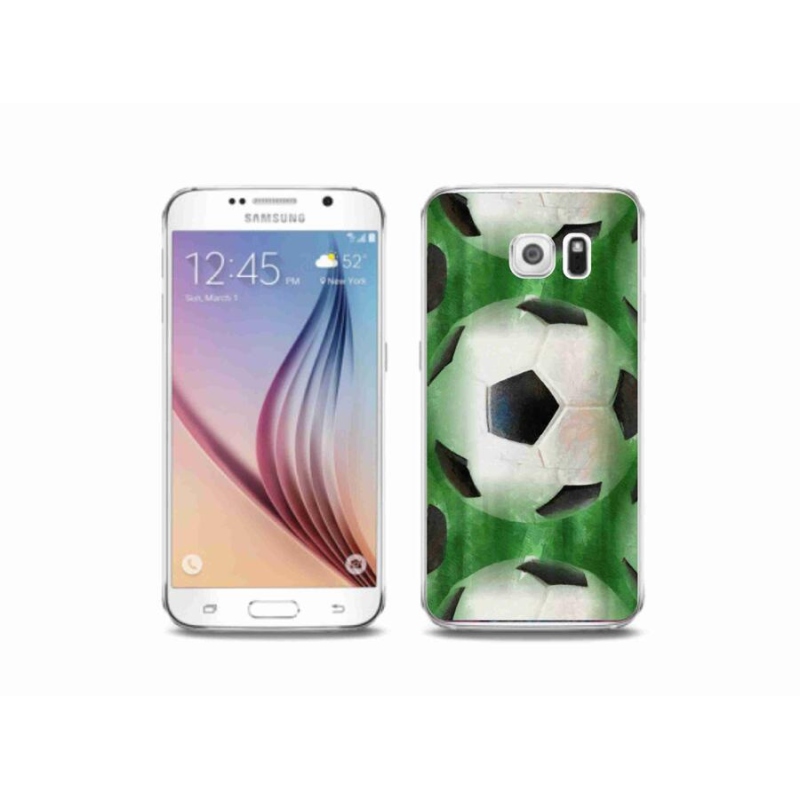 Gélový kryt mmCase na mobil Samsung Galaxy S6 - futbalová lopta