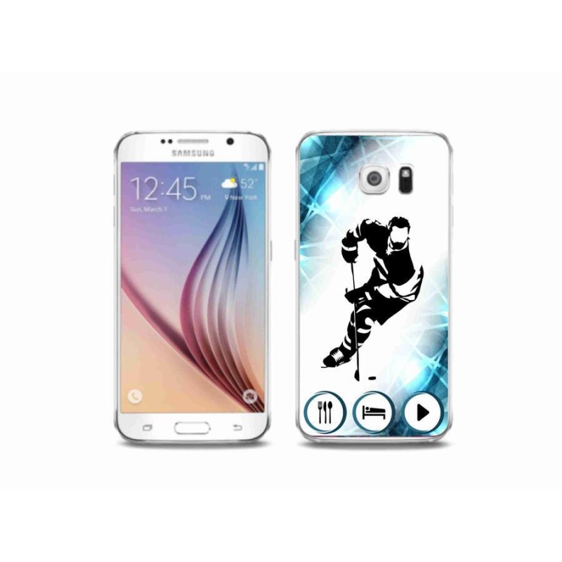 Gélový kryt mmCase na mobil Samsung Galaxy S6 - hokej 1