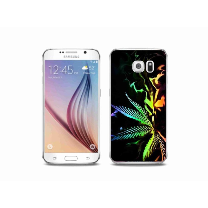 Gélový kryt mmCase na mobil Samsung Galaxy S6 - konope 2