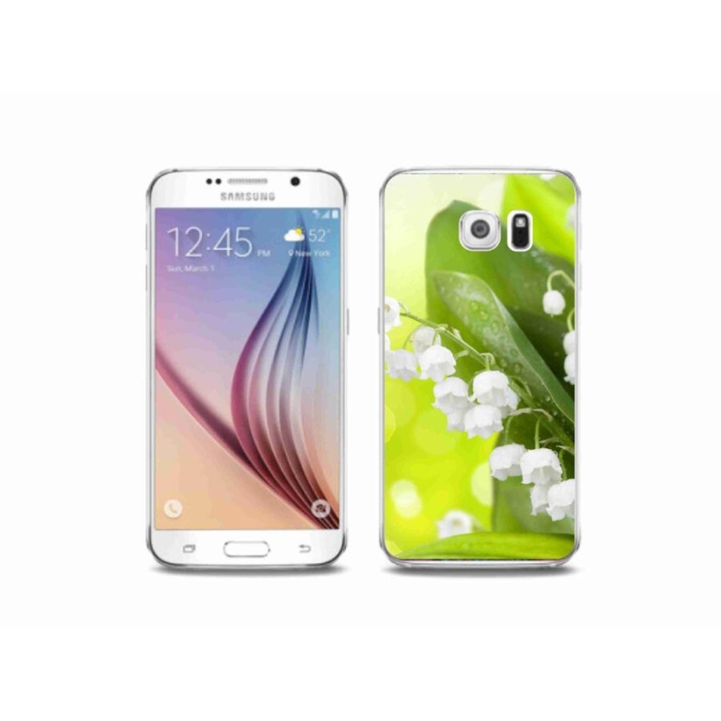 Gélový kryt mmCase na mobil Samsung Galaxy S6 - konvalinka