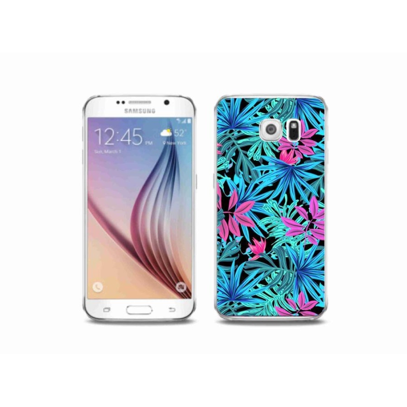 Gélový kryt mmCase na mobil Samsung Galaxy S6 - kvety 3