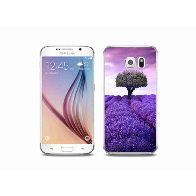 Gélový kryt mmCase na mobil Samsung Galaxy S6 - levanduľová lúka