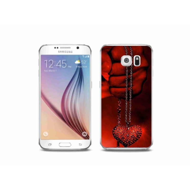 Gélový kryt mmCase na mobil Samsung Galaxy S6 - náhrdelník