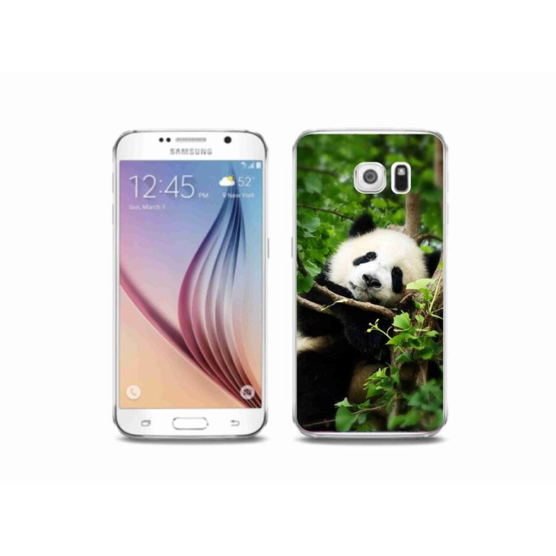 Gélový kryt mmCase na mobil Samsung Galaxy S6 - panda