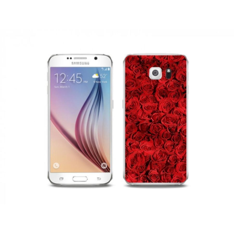 Gélový kryt mmCase na mobil Samsung Galaxy S6 - ruža