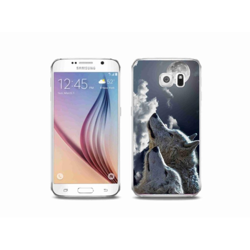 Gélový kryt mmCase na mobil Samsung Galaxy S6 - vlci