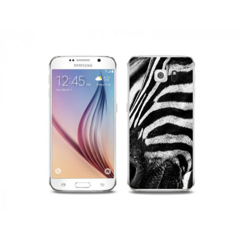 Gélový kryt mmCase na mobil Samsung Galaxy S6 - zebra