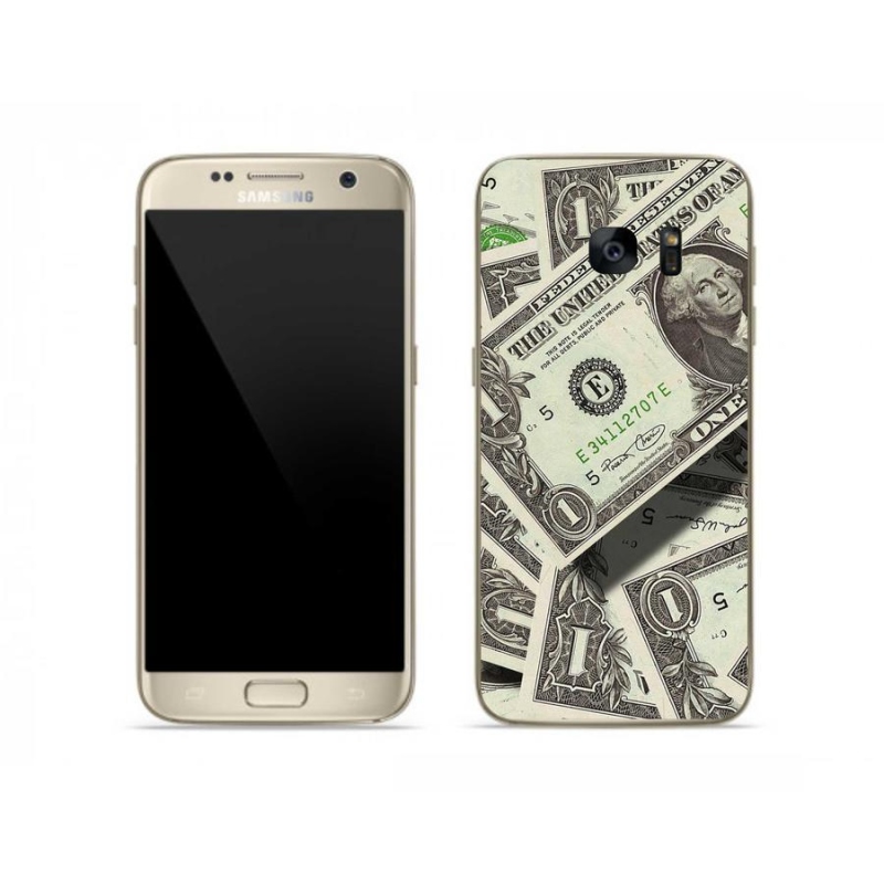 Gélový kryt mmCase na mobil Samsung Galaxy S7 - americký dolár