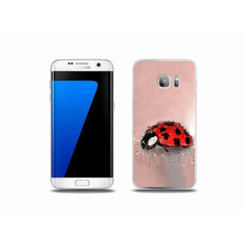 Gélový kryt mmCase na mobil Samsung Galaxy S7 Edge - lienka