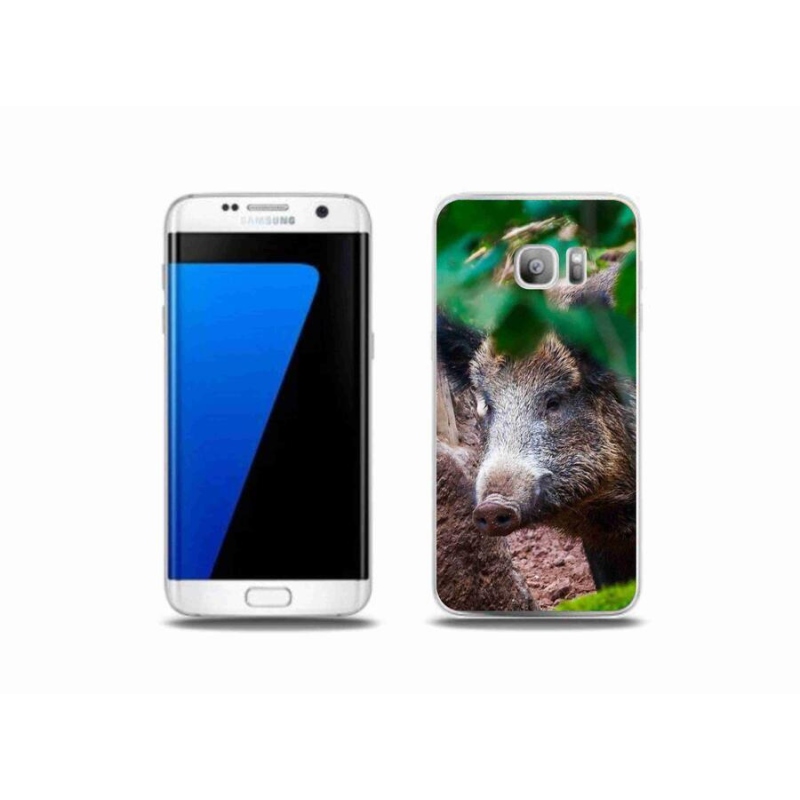 Gélový kryt mmCase na mobil Samsung Galaxy S7 Edge - divoké prasa