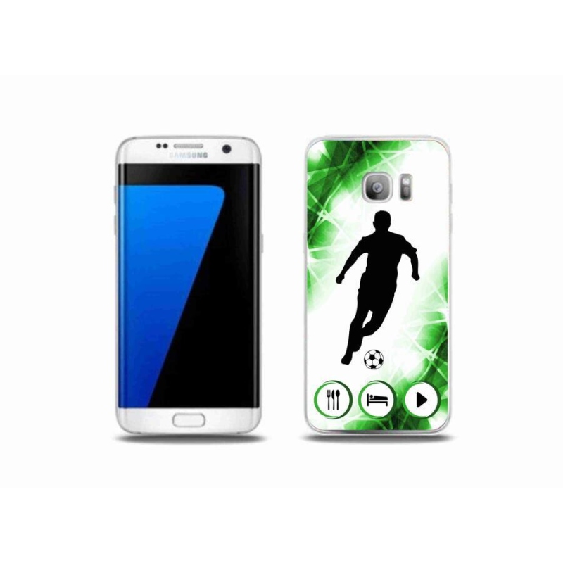 Gélový kryt mmCase na mobil Samsung Galaxy S7 Edge - futbalista