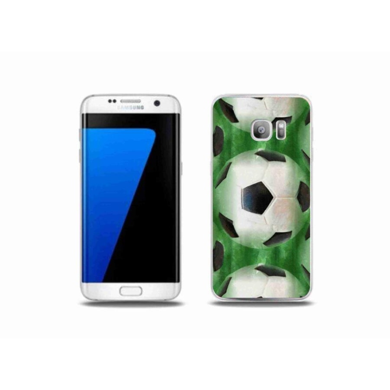 Gélový kryt mmCase na mobil Samsung Galaxy S7 Edge - futbalová lopta