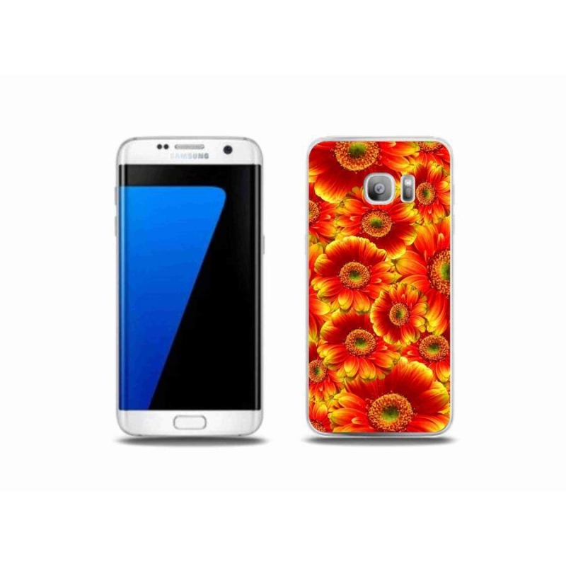 Gélový kryt mmCase na mobil Samsung Galaxy S7 Edge - gerbera 1