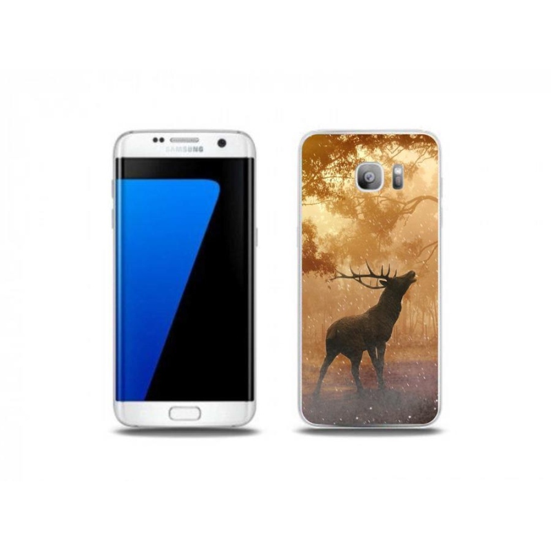 Gélový kryt mmCase na mobil Samsung Galaxy S7 Edge - jeleň v ruji