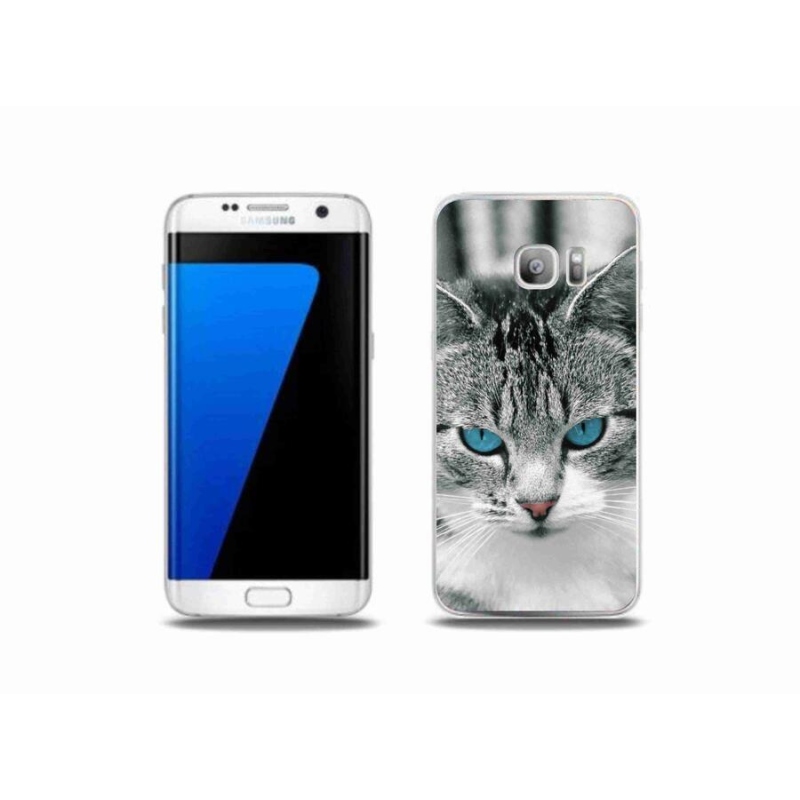 Gélový kryt mmCase na mobil Samsung Galaxy S7 Edge - mačacie pohľad 1